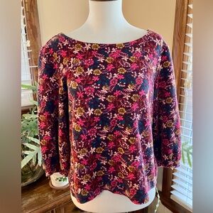 Maeve by Anthropologie 3/4 Boat Neck Top Medium